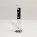 9" 4mm Assorted Characters Beaker Bong [093204P]