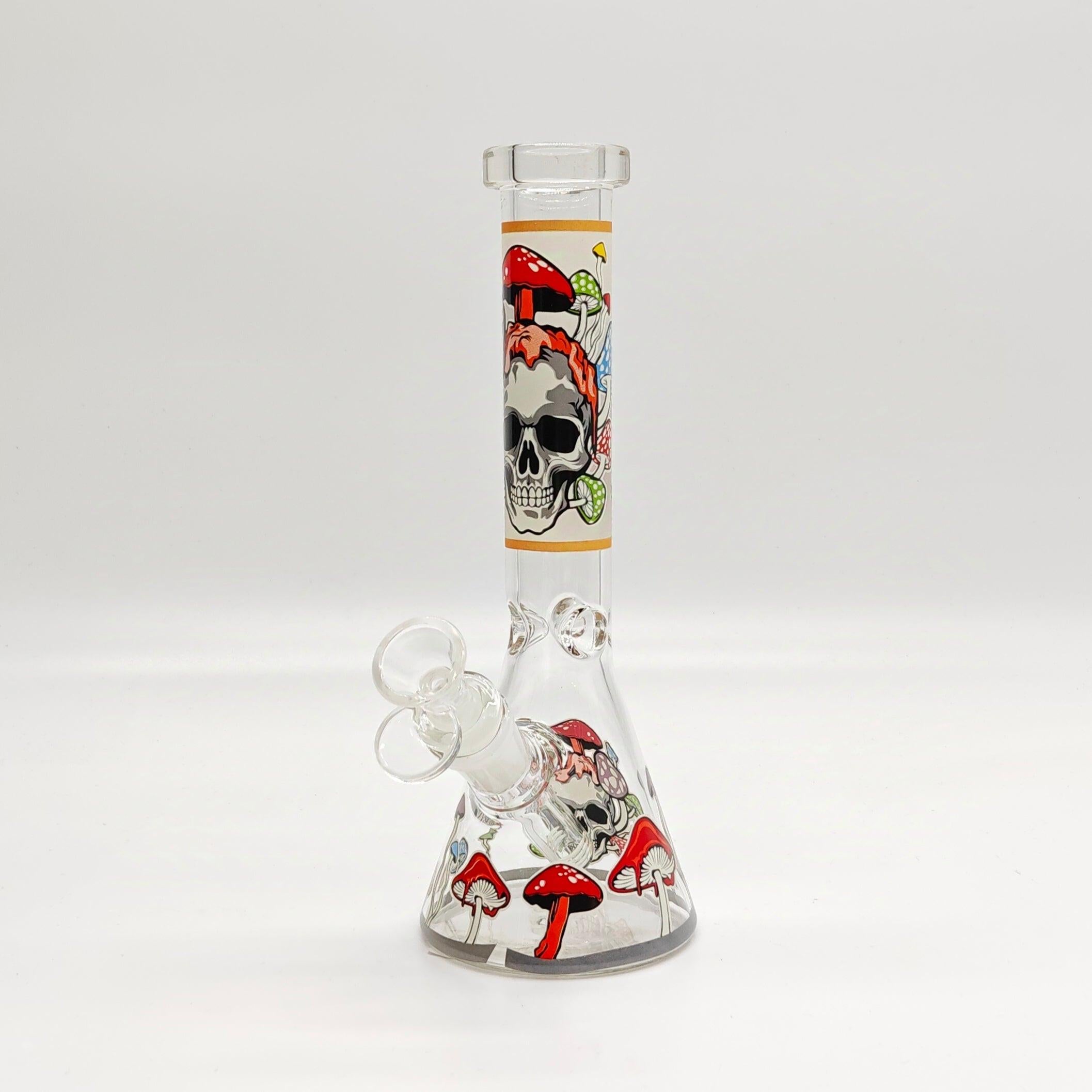 9" 4mm Assorted Characters Beaker Bong [093204P]