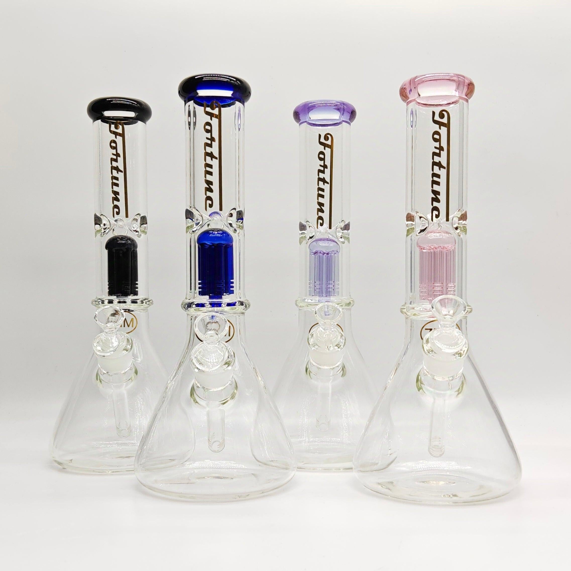 Fortune | 14" 7mm Tree Percolator Beaker Glass Bong [P145007] Main image