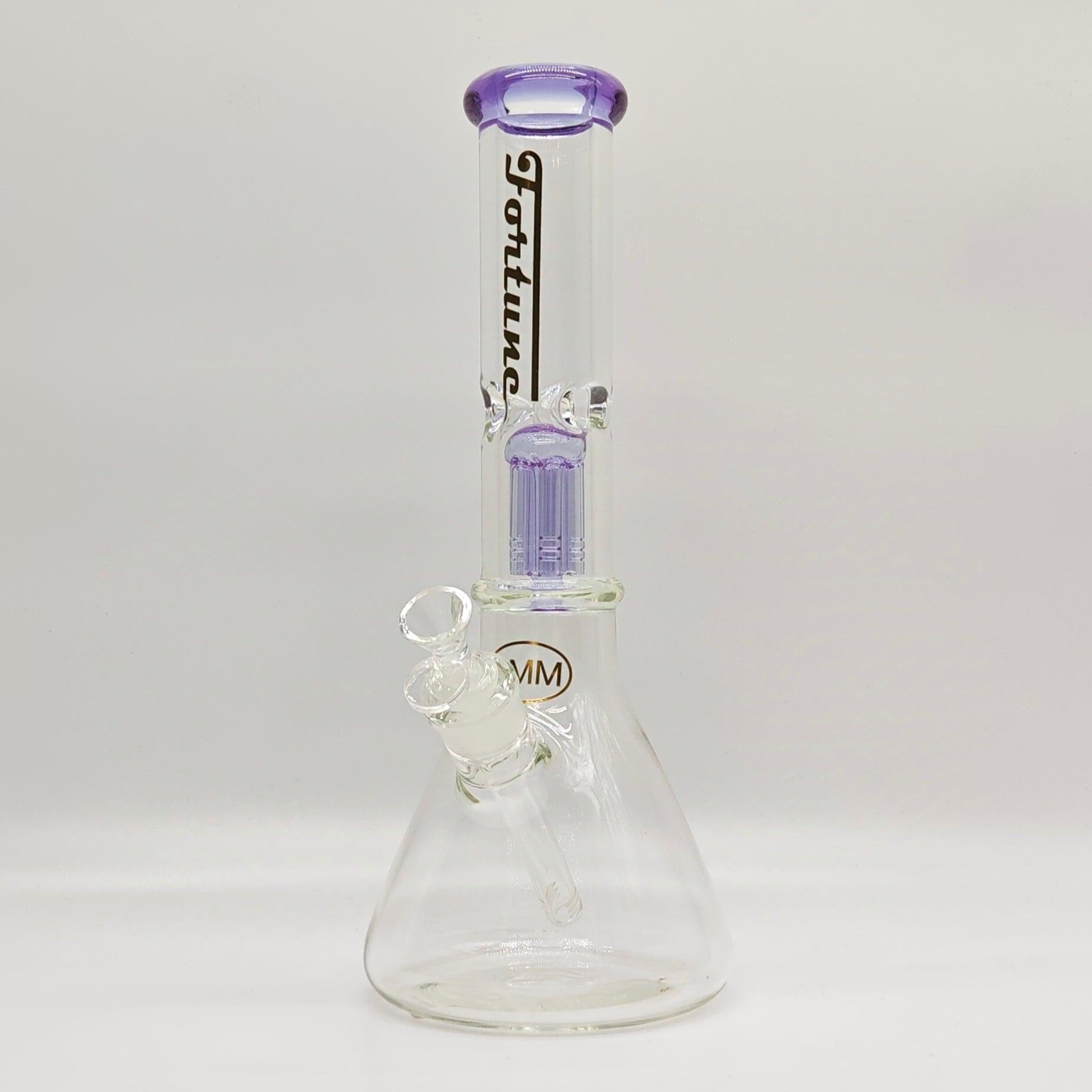 Fortune | 14" 7mm Tree Percolator Beaker Glass Bong [P145007]