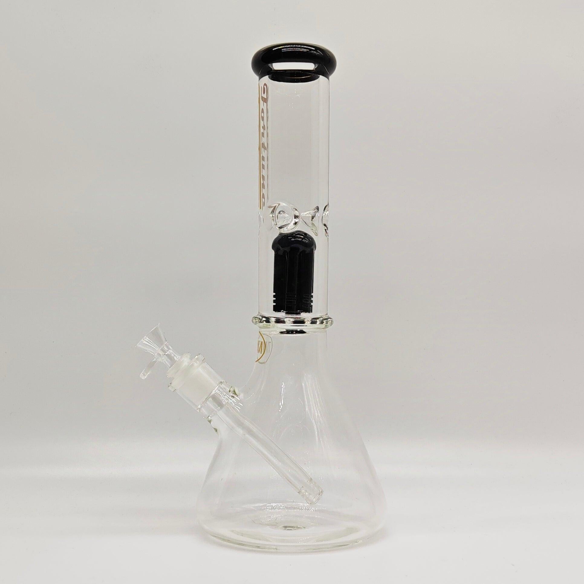 Fortune | 14" 7mm Tree Percolator Beaker Glass Bong [P145007]