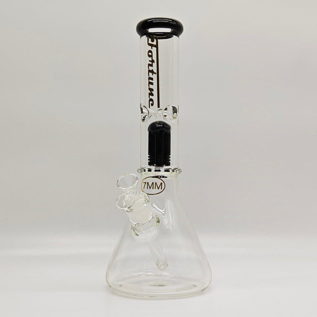 Fortune | 14" 7mm Tree Percolator Beaker Glass Bong [P145007]