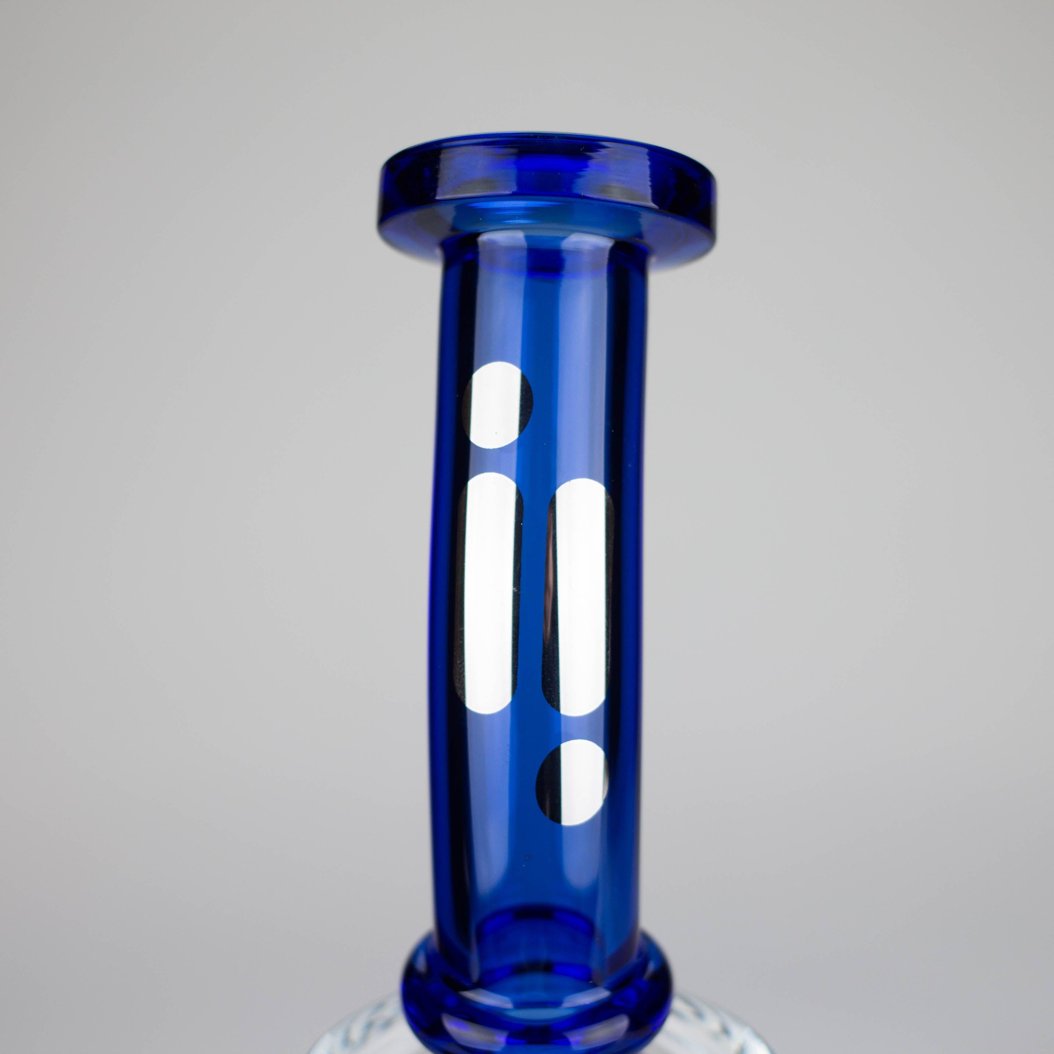 Infyniti | 9.5" glass bong with tree-arm diffuser [GP1947]