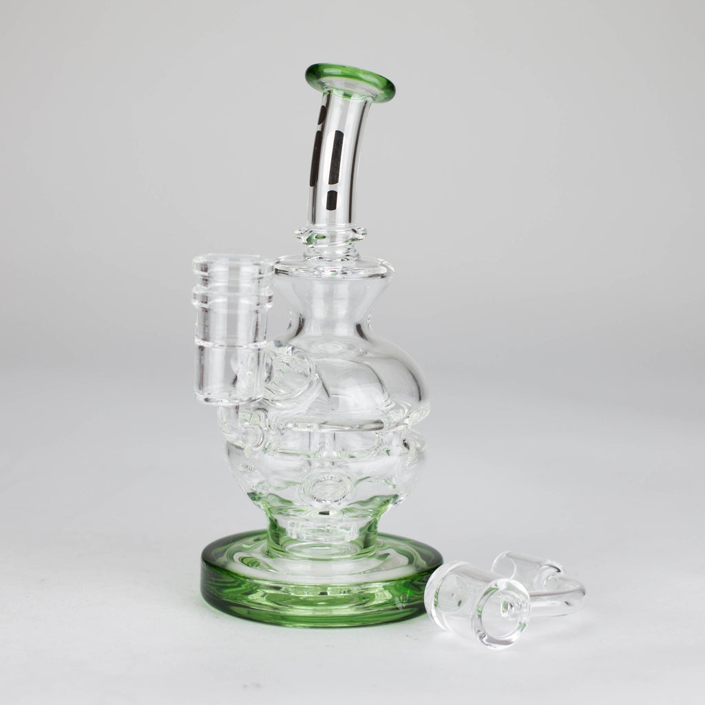 Infyniti | 6" Double glass recycle rig with shower head diffuser [GP1935]
