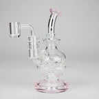 Infyniti | 6" Double glass recycle rig with shower head diffuser [GP1935]