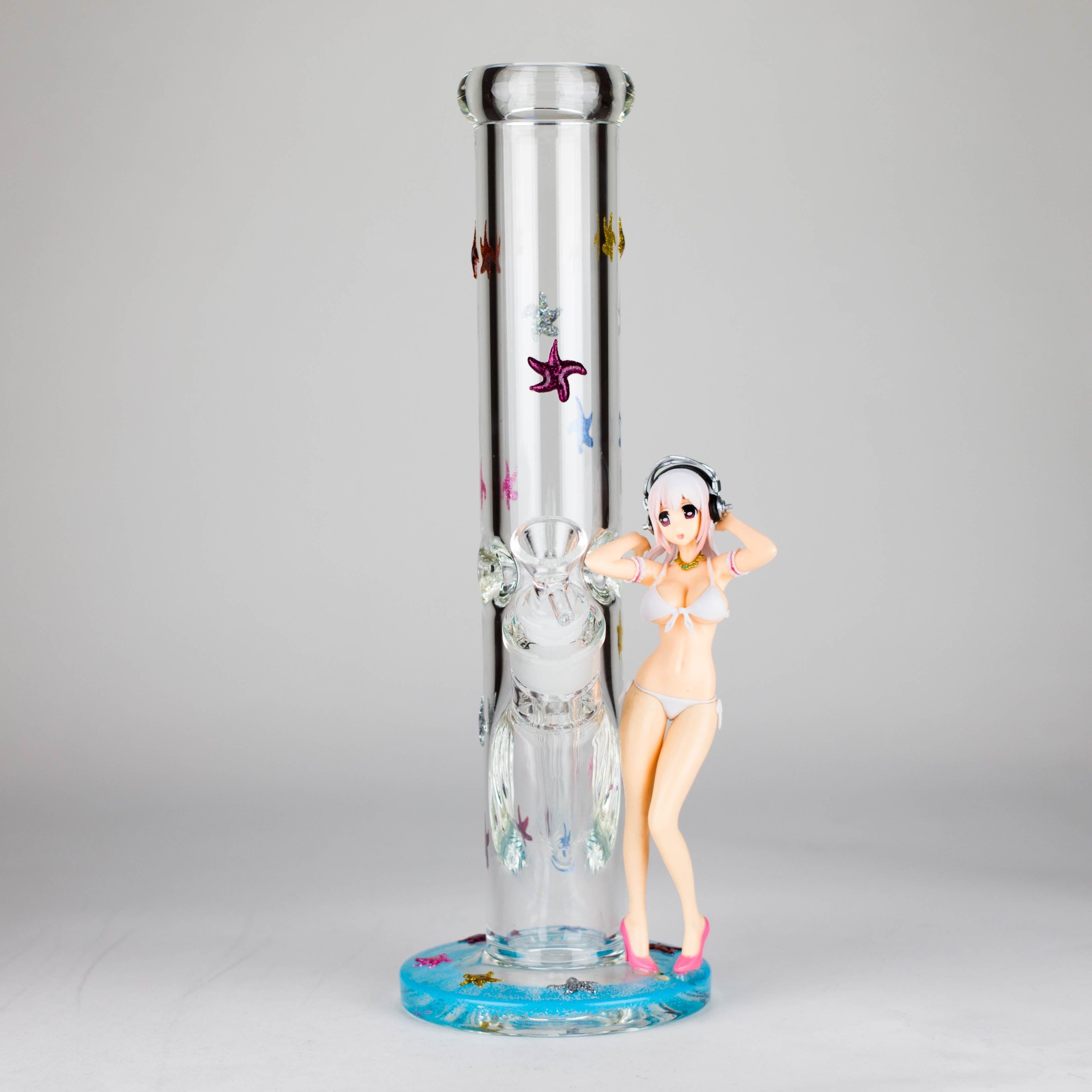 12" Figure Base Glass Bong Secondary image