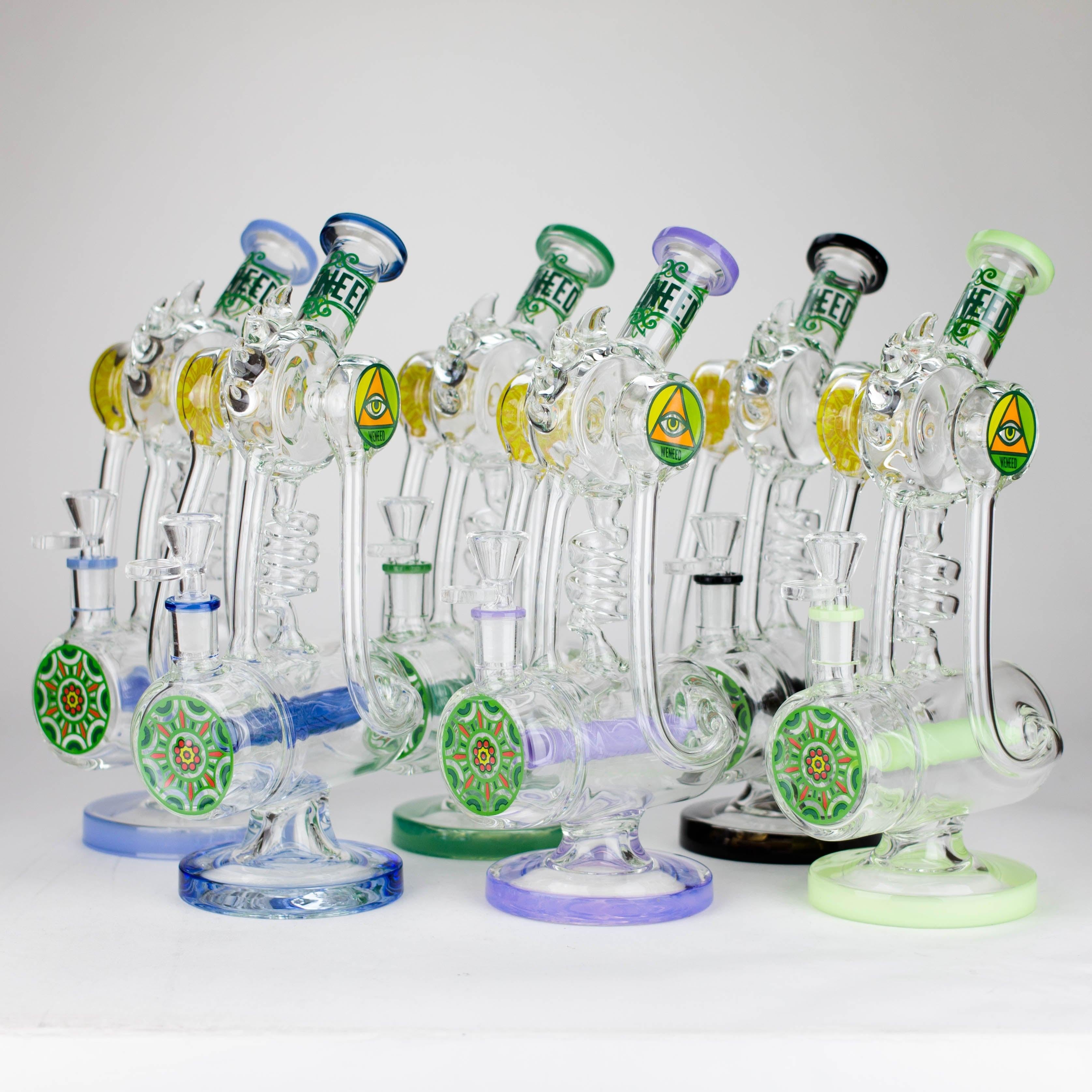 WENEED | 12" Twisting Tide Glass Bong Main image
