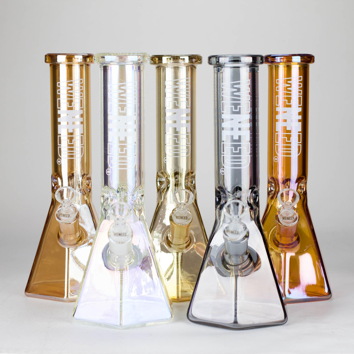 WENEED | 12" Prism Edge Glass Bong Main image