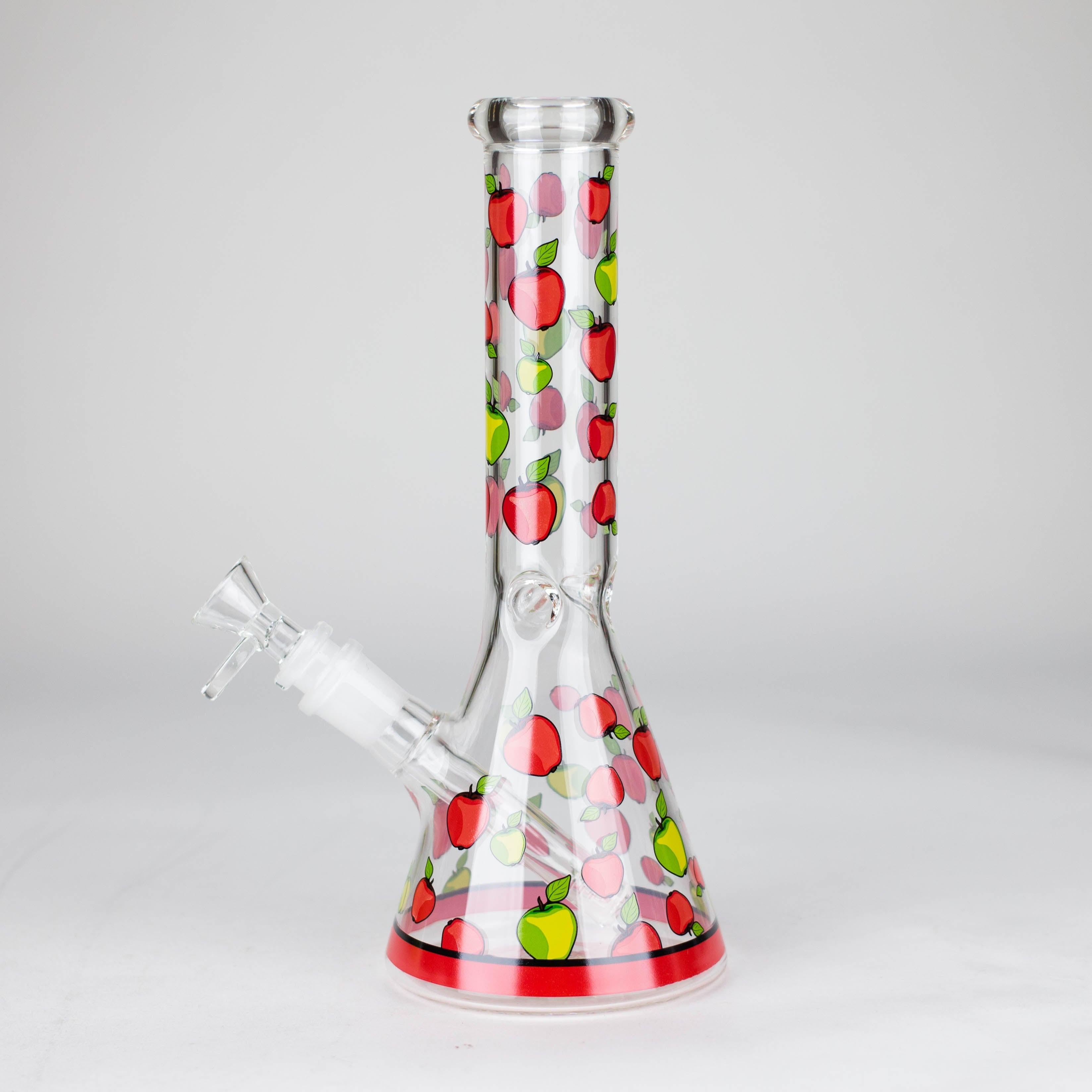 10" Glass Bong With Fruit Design Secondary image