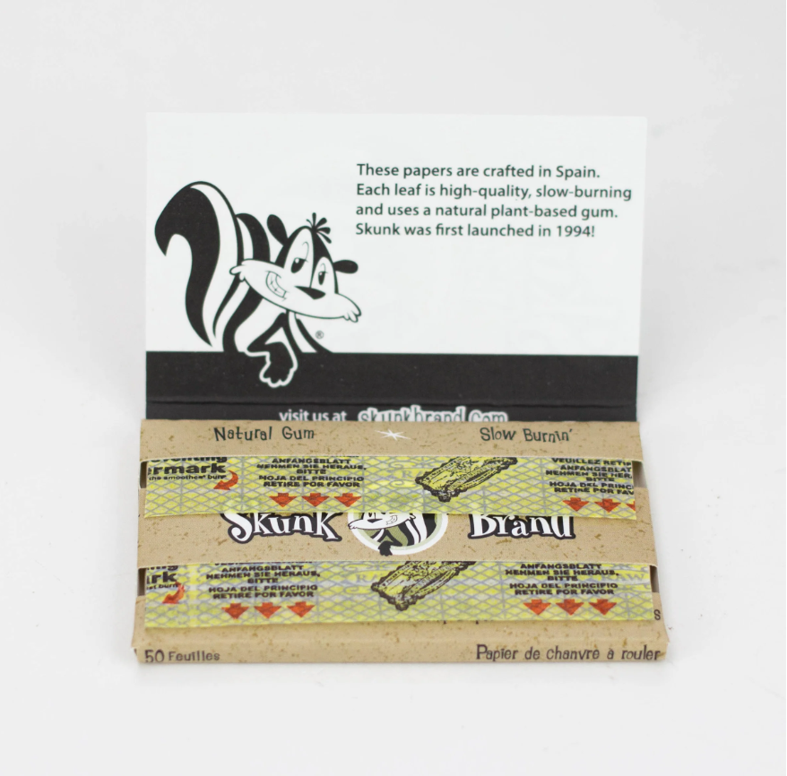 Skunk Brand | Hemp Rolling Papers Single Wide Box of 25