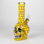 9" Sugar Skull-Themed glass bong [SK Series]