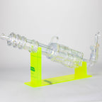 24" Electroplated Machine gun Design Glass Bong with Display Stand [GU002]