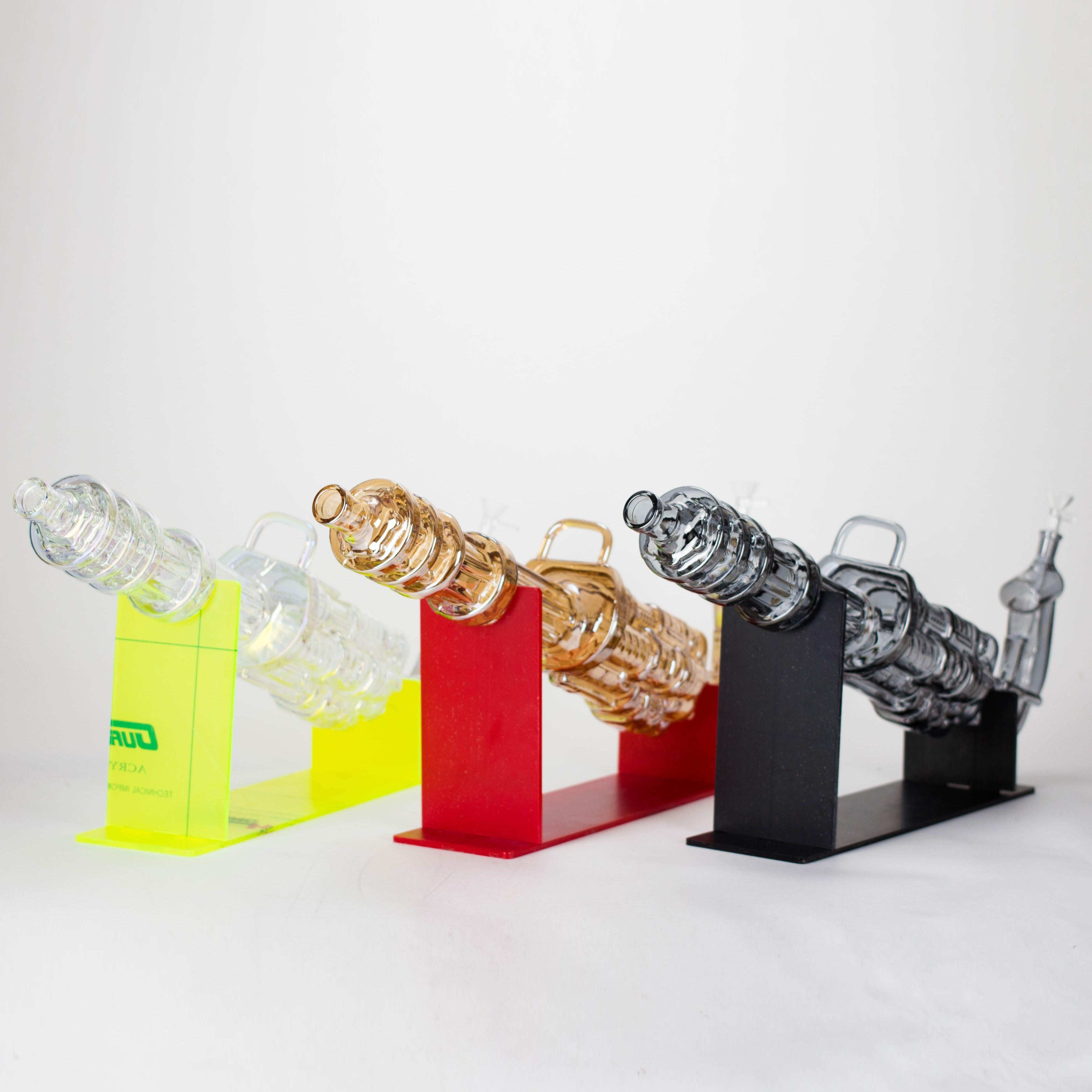24" Electroplated Machine gun Design Glass Bong with Display Stand [GU002] Main image
