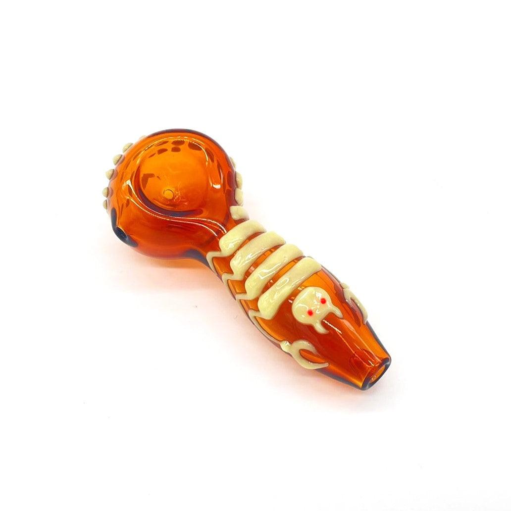 Scorpion Glow In The Dark Glass Smoking Spoon Hand Pipe Main image