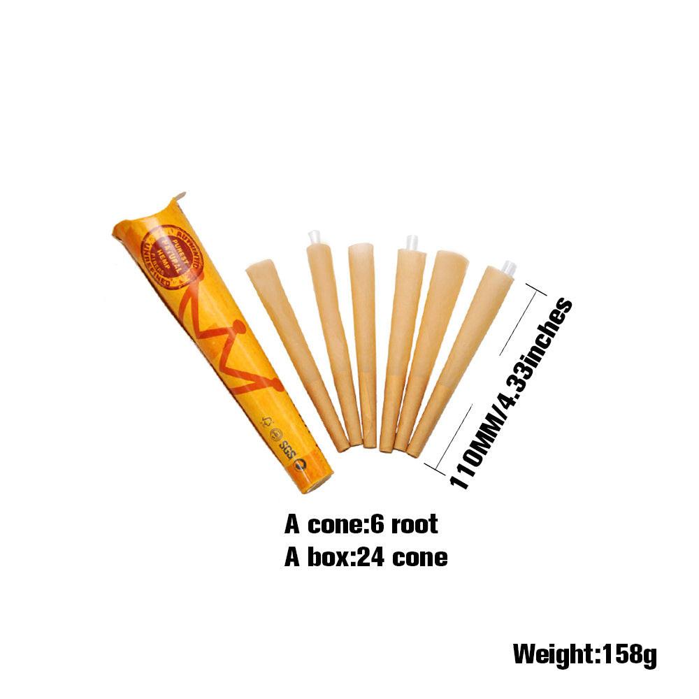 HORNET | 1-1/4 Size Natural Pre-Rolled Paper Cones 6 x 24CT