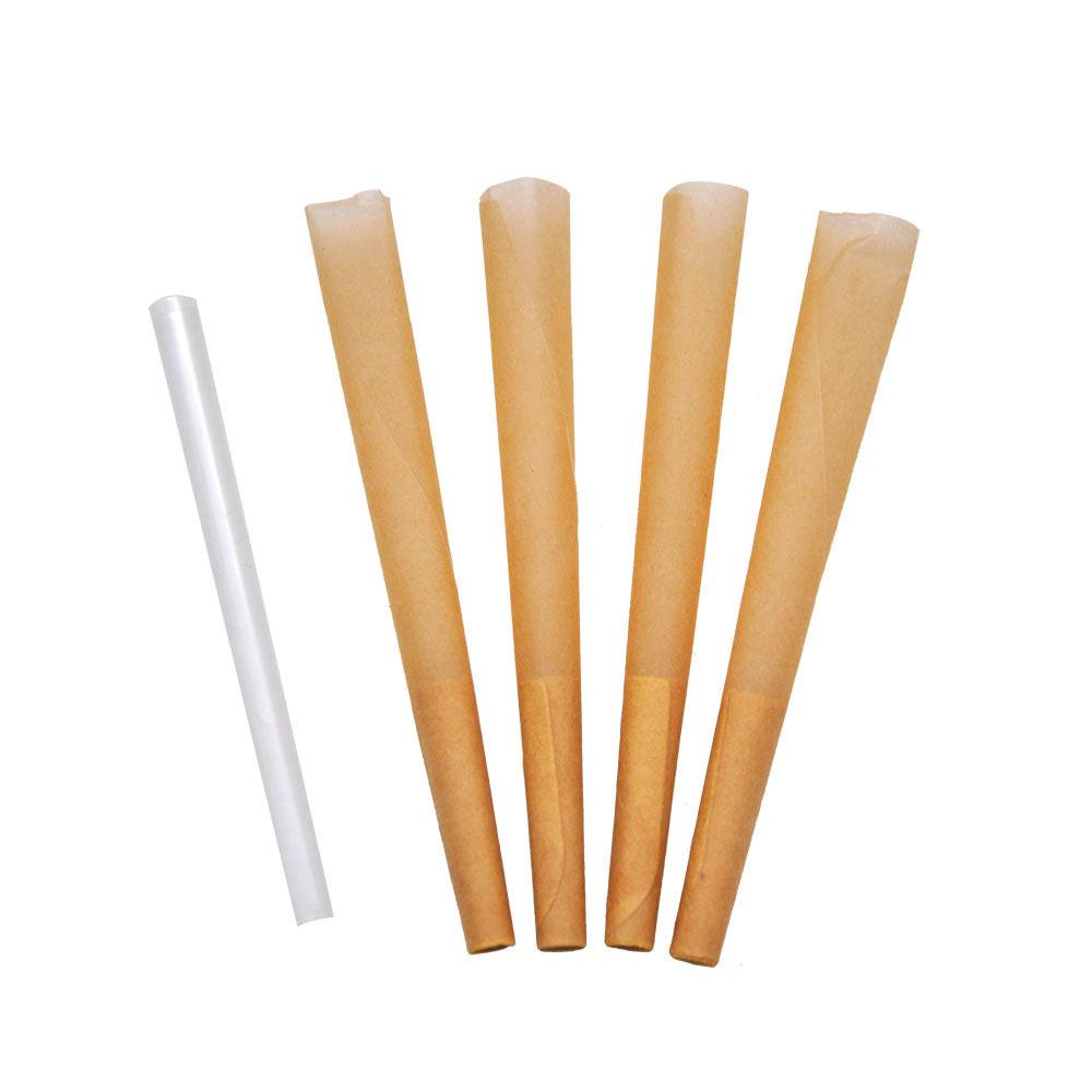 HORNET | Natural Unrefined 1-1/4 Size Pre Rolled Paper Cones Smoking 32 Pack Cone