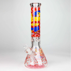 14" Cartoon Glow 9 mm glass bong [PIP835]