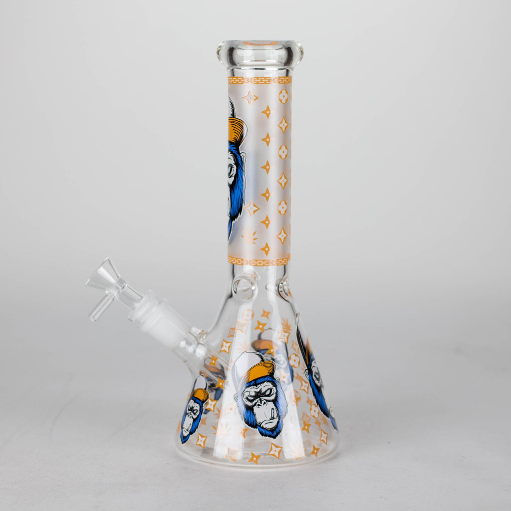 10" Gorilla Designs Glow In The Dark beaker bong In the Box [PIP302]