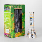 10" Gorilla Designs Glow In The Dark beaker bong In the Box [PIP302]