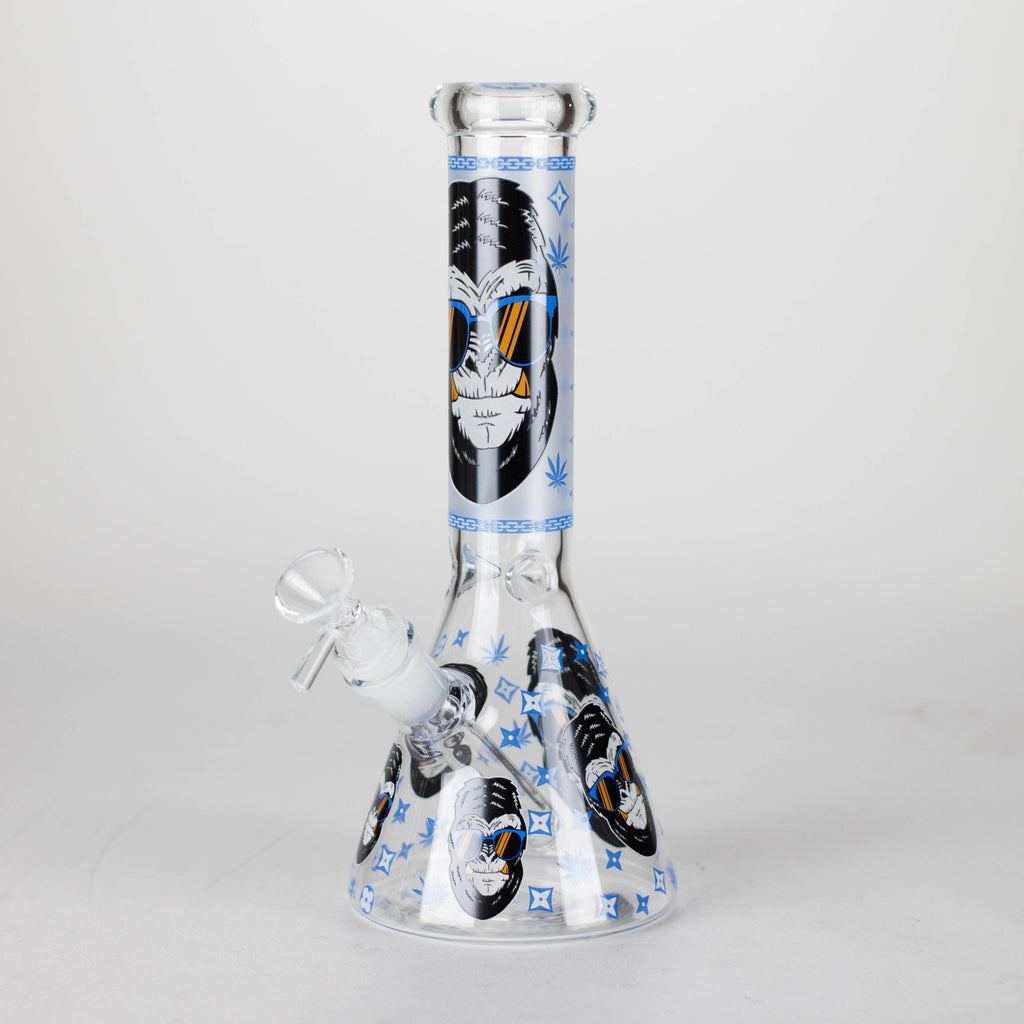 10" Gorilla Designs Glow In The Dark beaker bong In the Box [PIP302]
