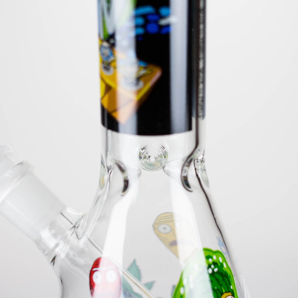 10" Cartoon Designs Glow In The Dark beaker bong In the Box [PIP302]