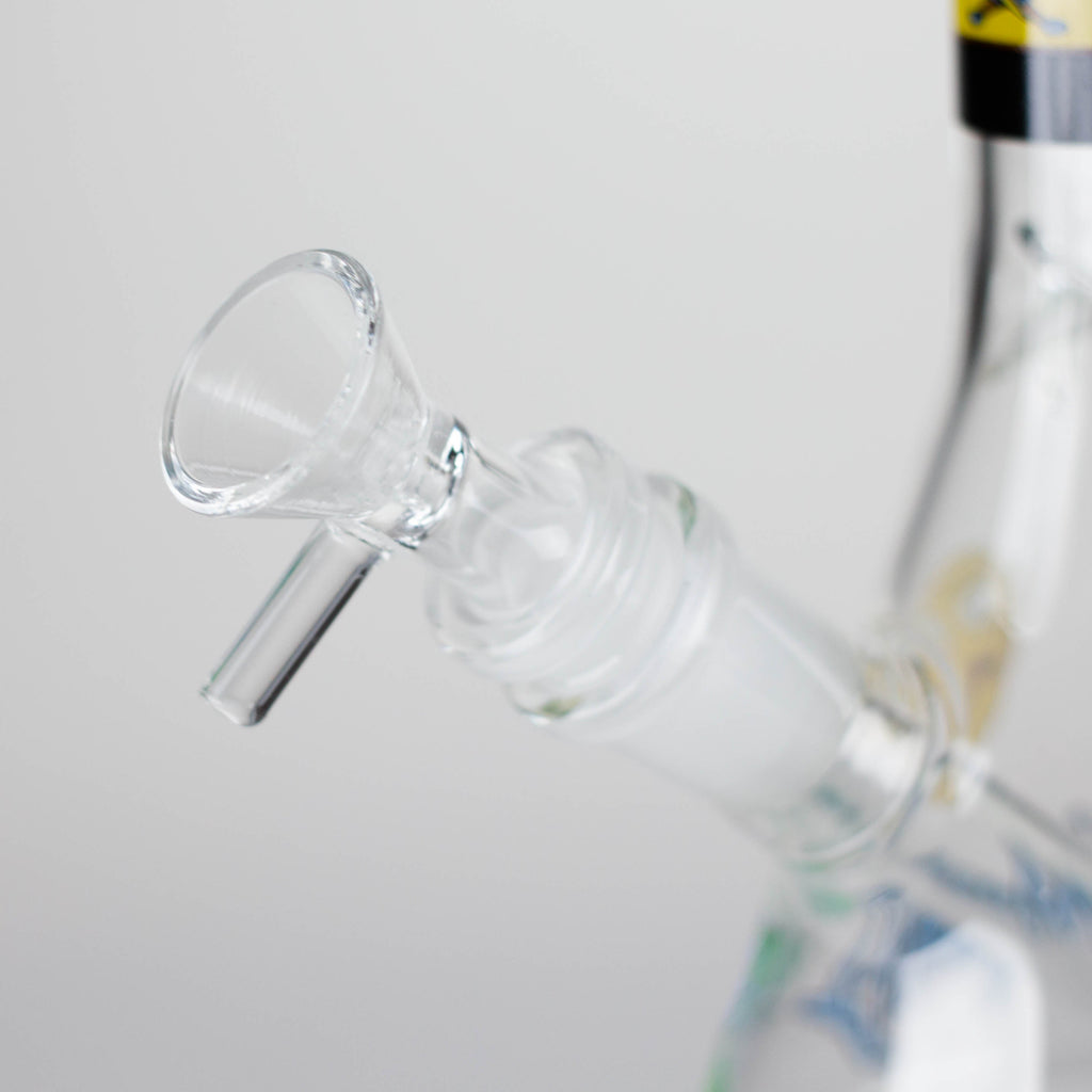 10" Cartoon Designs Glow In The Dark beaker bong In the Box [PIP302]