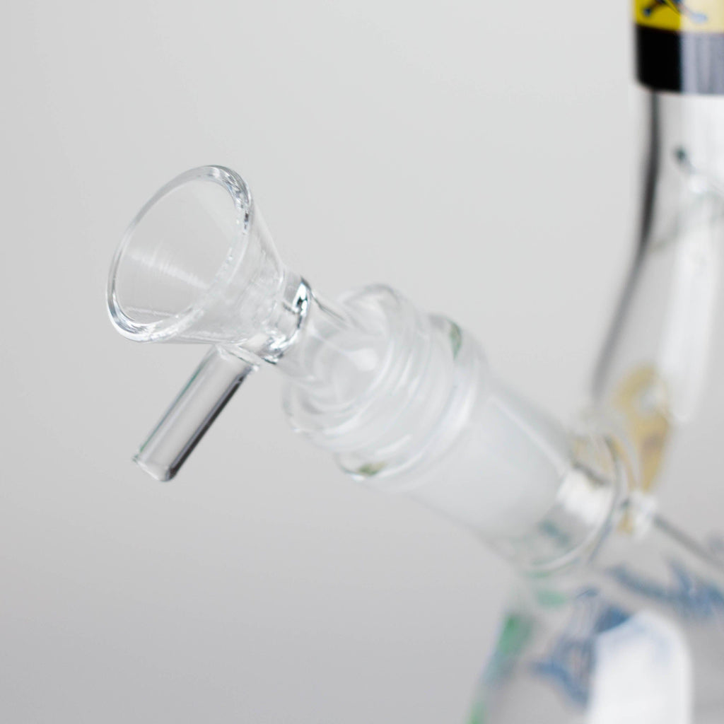 10" Cartoon Designs Glow In The Dark beaker bong In the Box [PIP302]