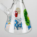 10" Cartoon Designs Glow In The Dark beaker bong In the Box [PIP302]