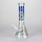 10" Cartoon Designs Glow In The Dark beaker bong In the Box [PIP302]