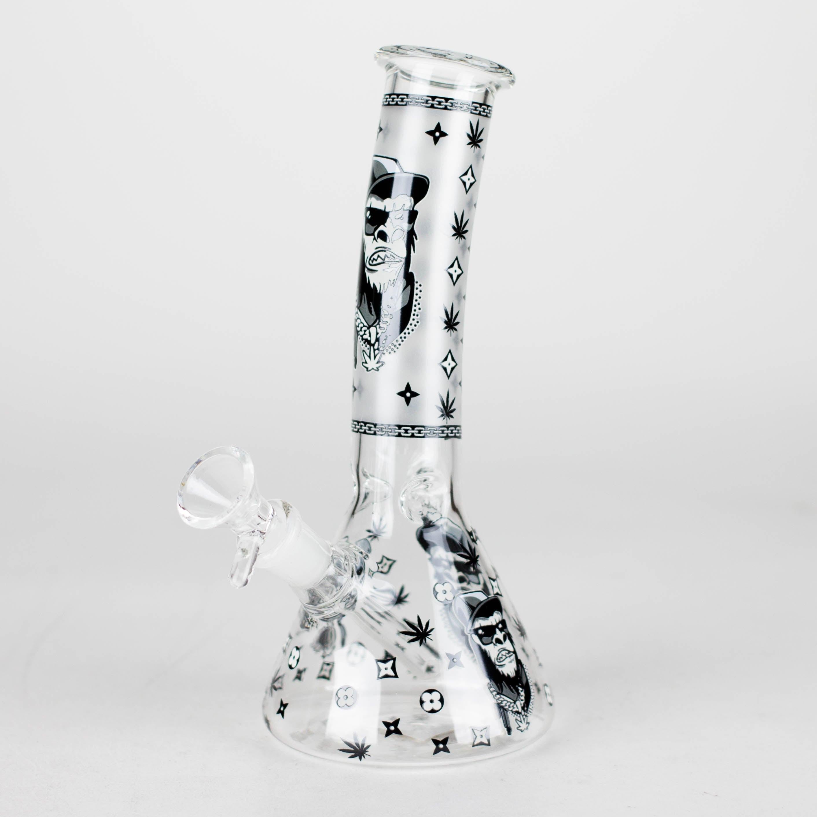 8.5" Gorilla Designs Glow In The Dark beaker bong In the Box [PIP301]