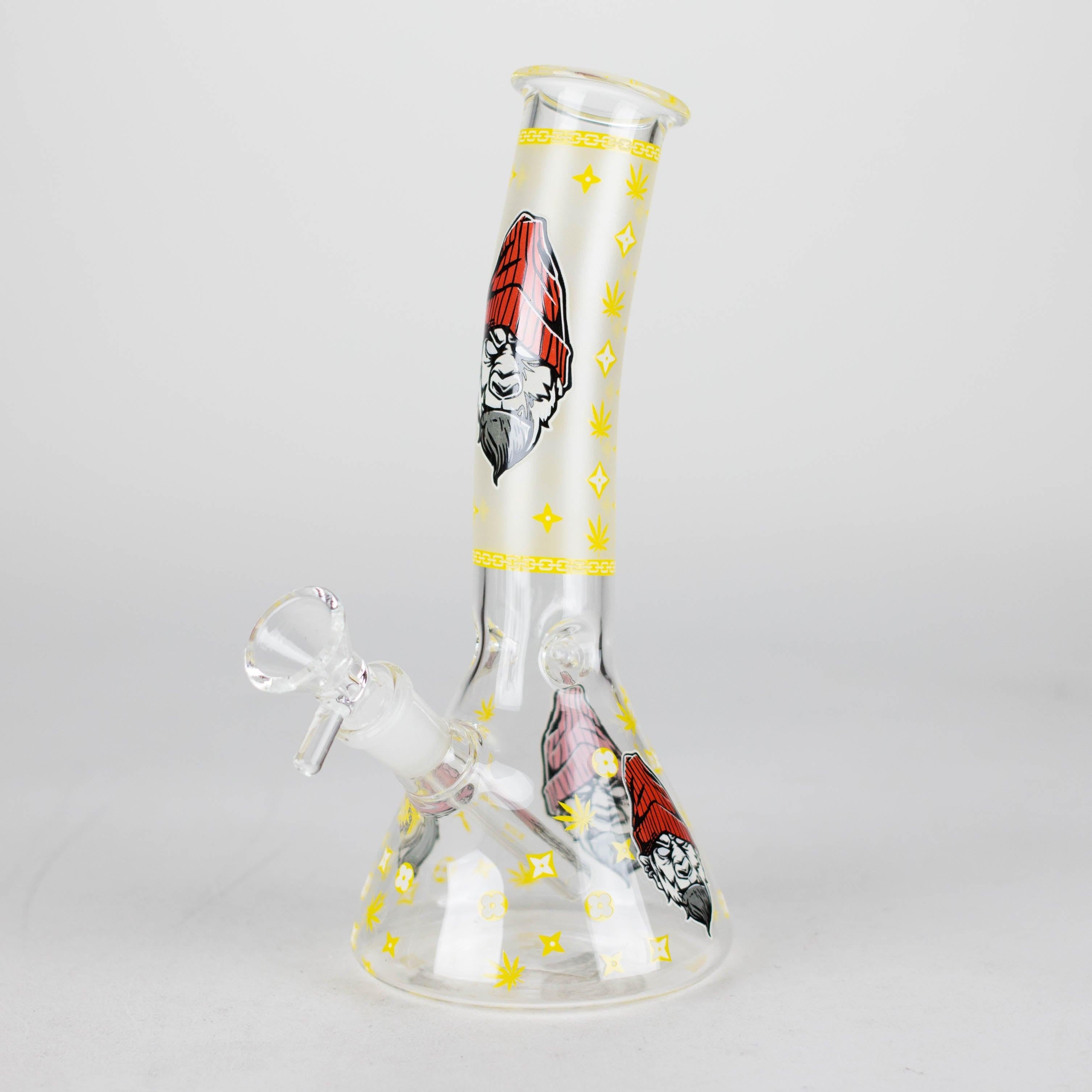 8.5" Gorilla Designs Glow In The Dark beaker bong In the Box [PIP301]
