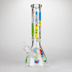 14" Yellow Family Cartoon 9 mm glass bongs [PIP789]