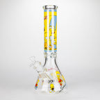 14" Yellow Family Cartoon 9 mm glass bongs [PIP789]