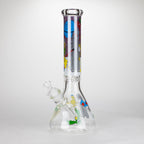 14" Yellow Family Cartoon 9 mm glass bongs [PIP789]