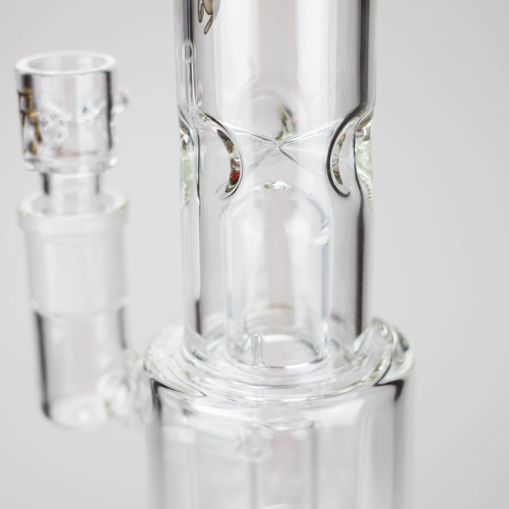 Tech Tubes | 14" Circ Cannon Clear Glass Bong