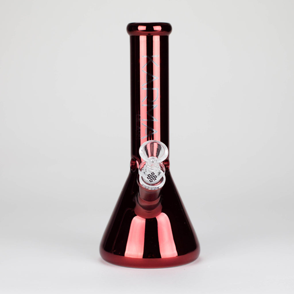 Karma | Glass Bong 9" Beaker Metallic