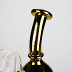 Karma | 6" Metallic Gold Kettle Glass Dab Rig