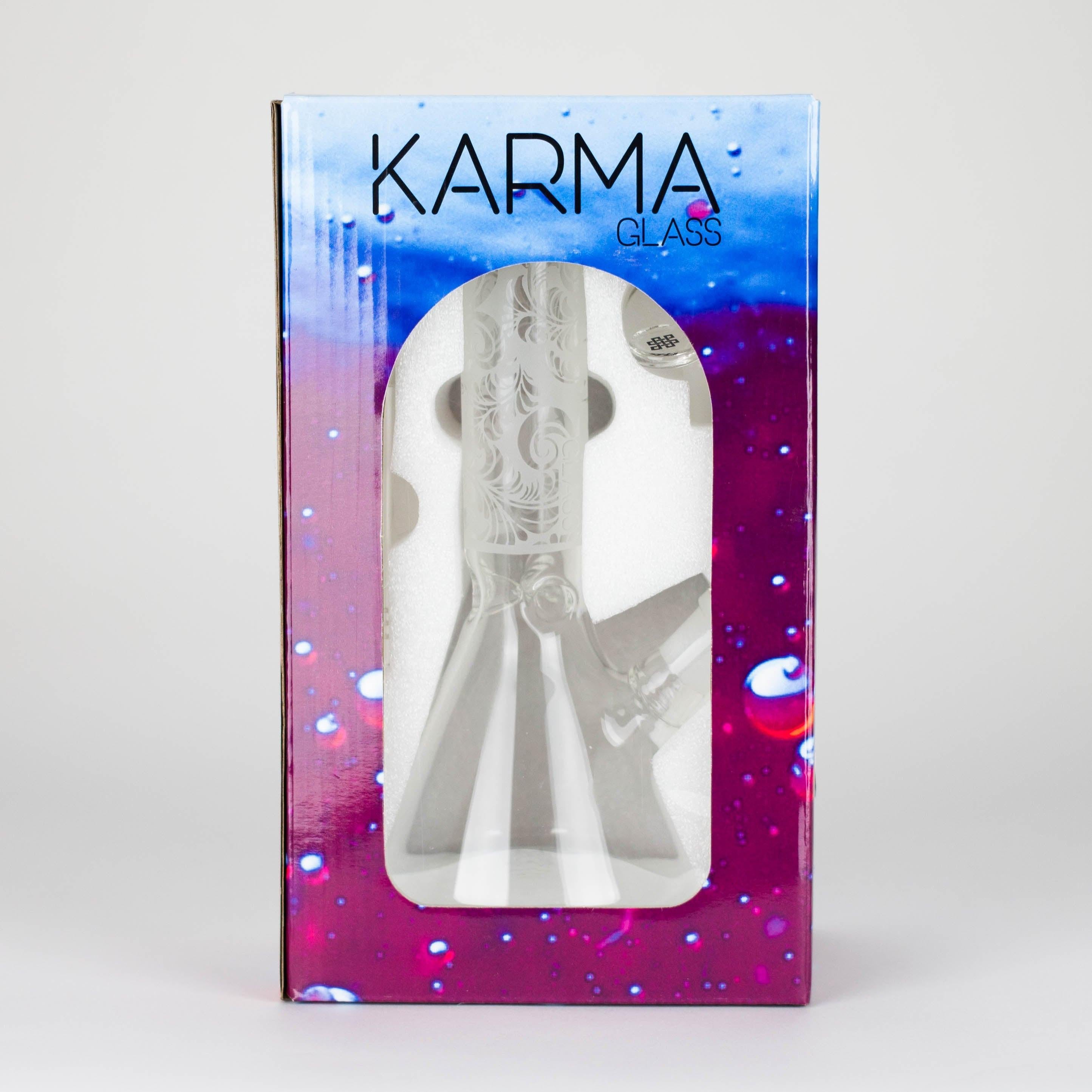 Karma | 9" Beaker Sandblasted Glass Bong Secondary image