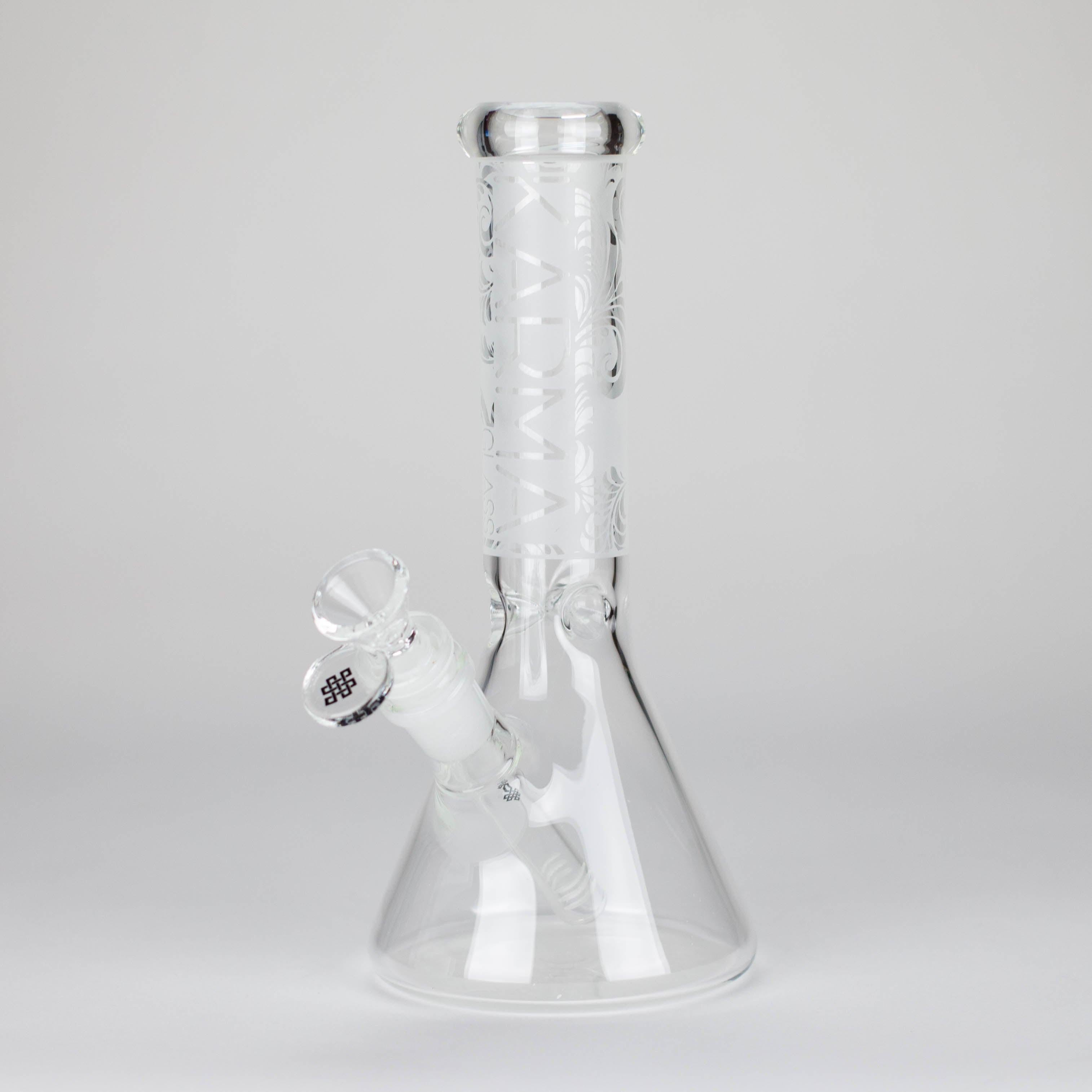 Karma | 9" Beaker Sandblasted Glass Bong Main image