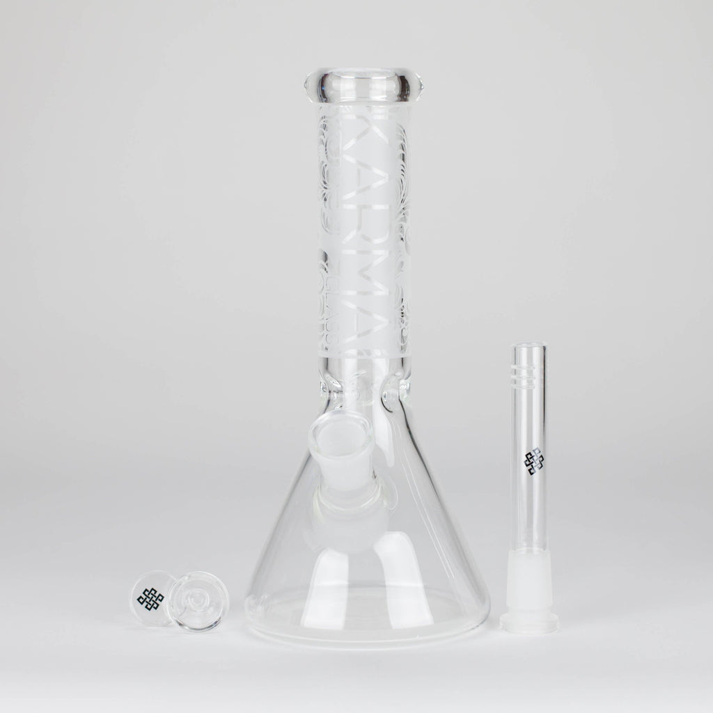 Karma | 9" Beaker Sandblasted Glass Bong