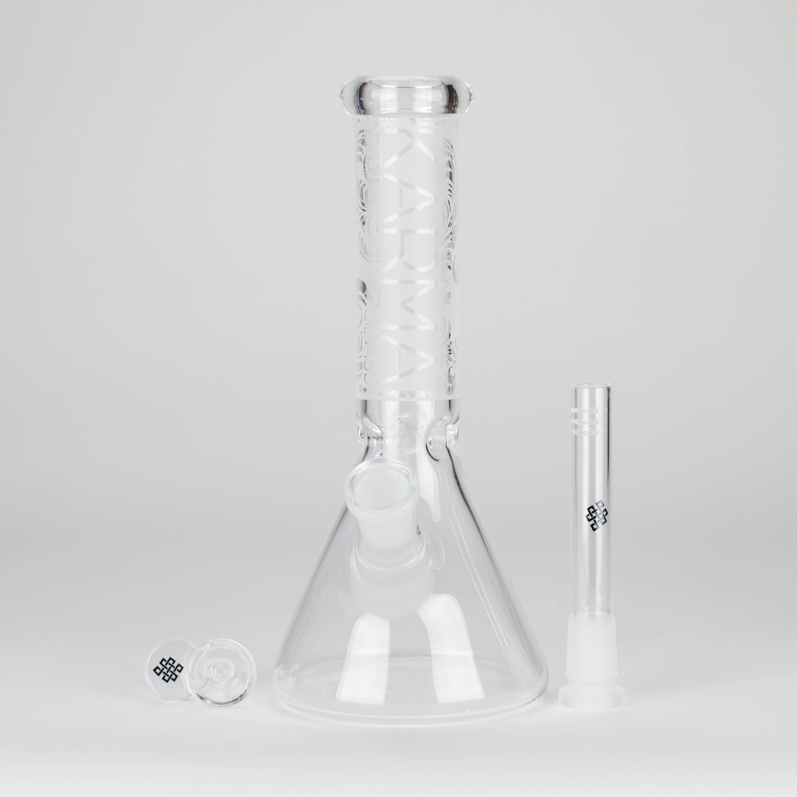 Karma | 9" Beaker Sandblasted Glass Bong