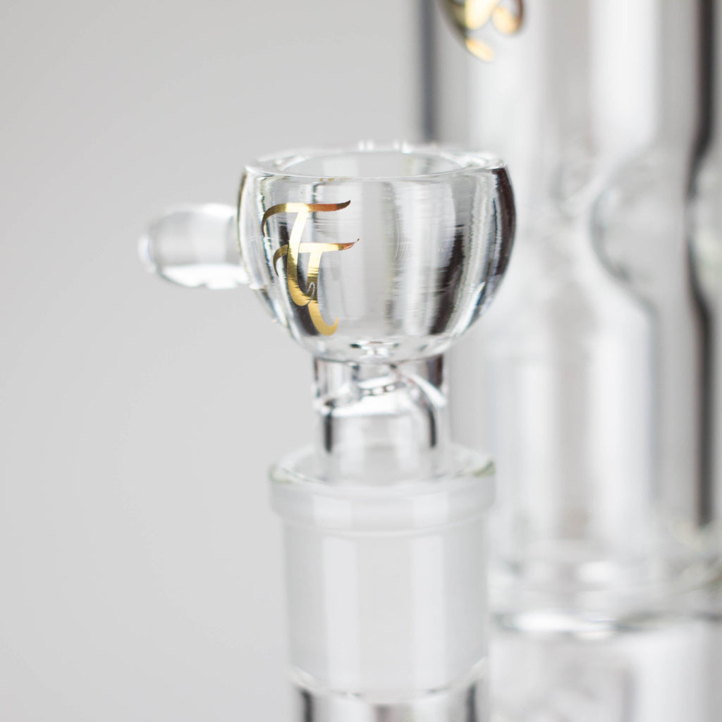 Tech Tubes | 14" Circ Cannon Clear Glass Bong