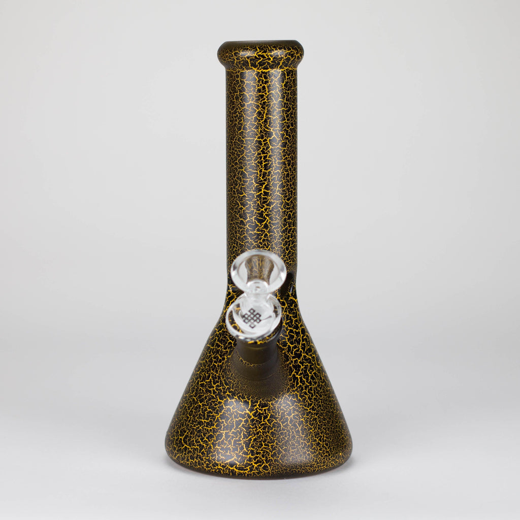 Karma | 9" Beaker Lightning Plated Glass Bong