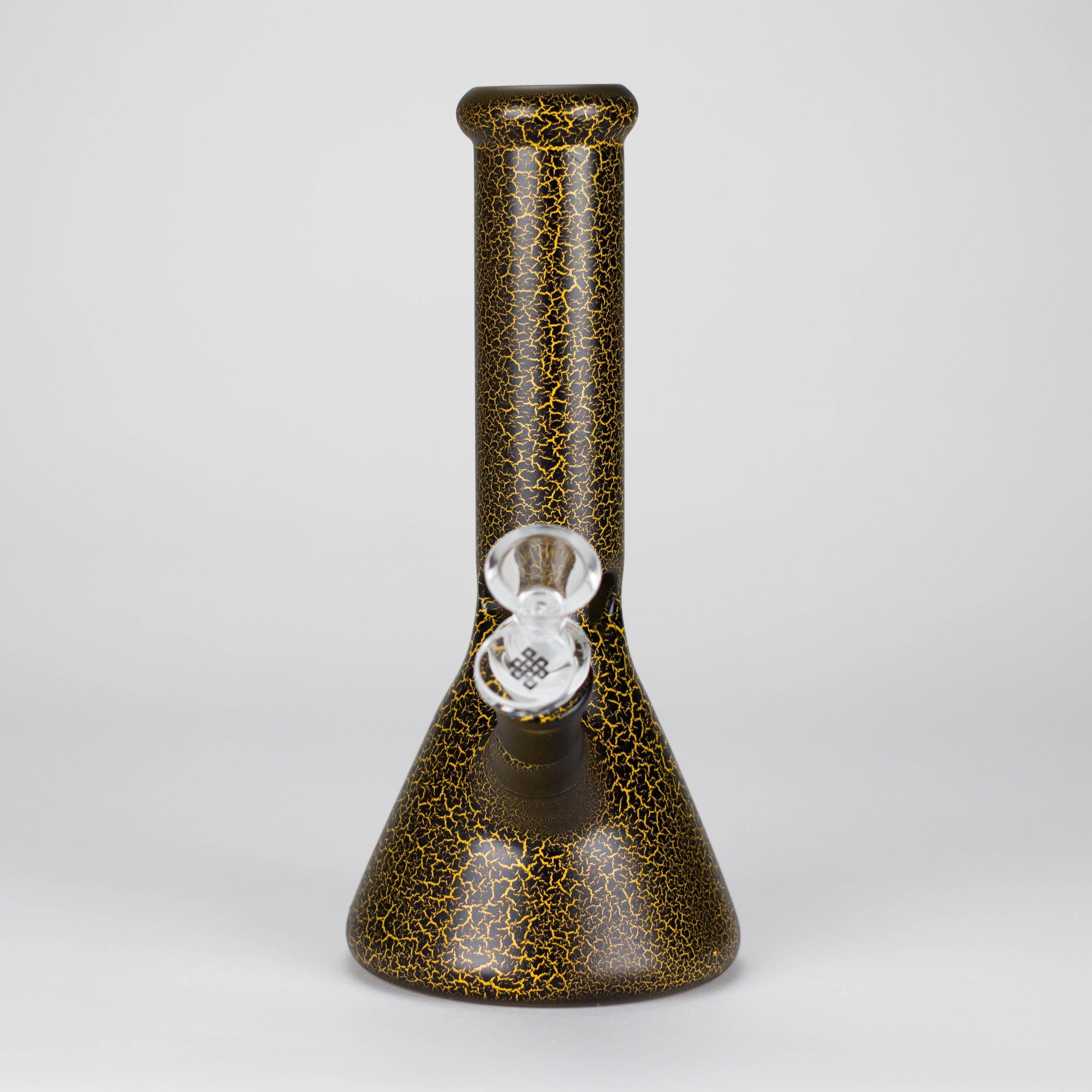 Karma | 9" Beaker Lightning Plated Glass Bong