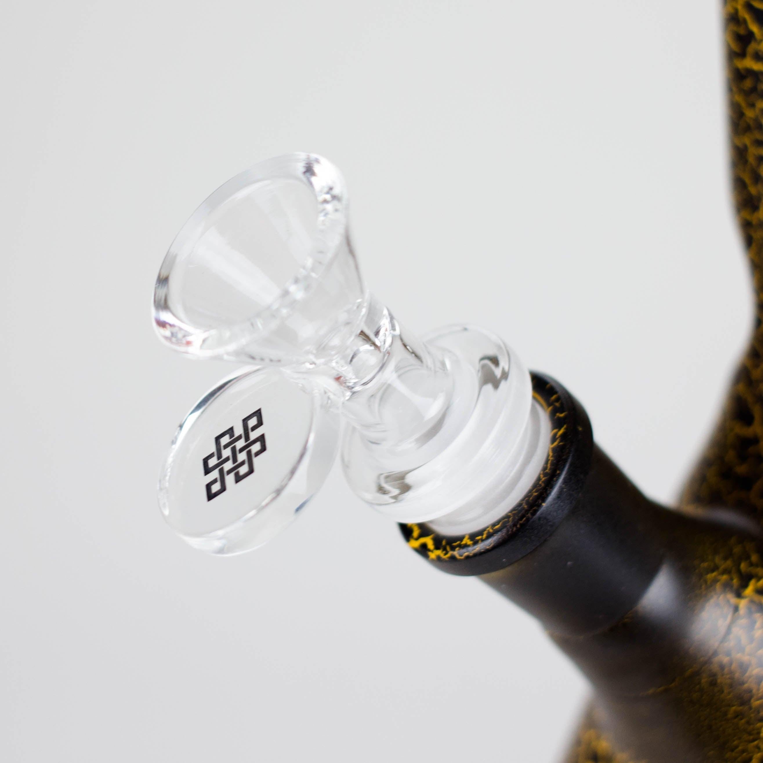 Karma | 9" Beaker Lightning Plated Glass Bong