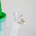 Dabware | Silicone Bubbler Platinum 10" Double Perc (Green)