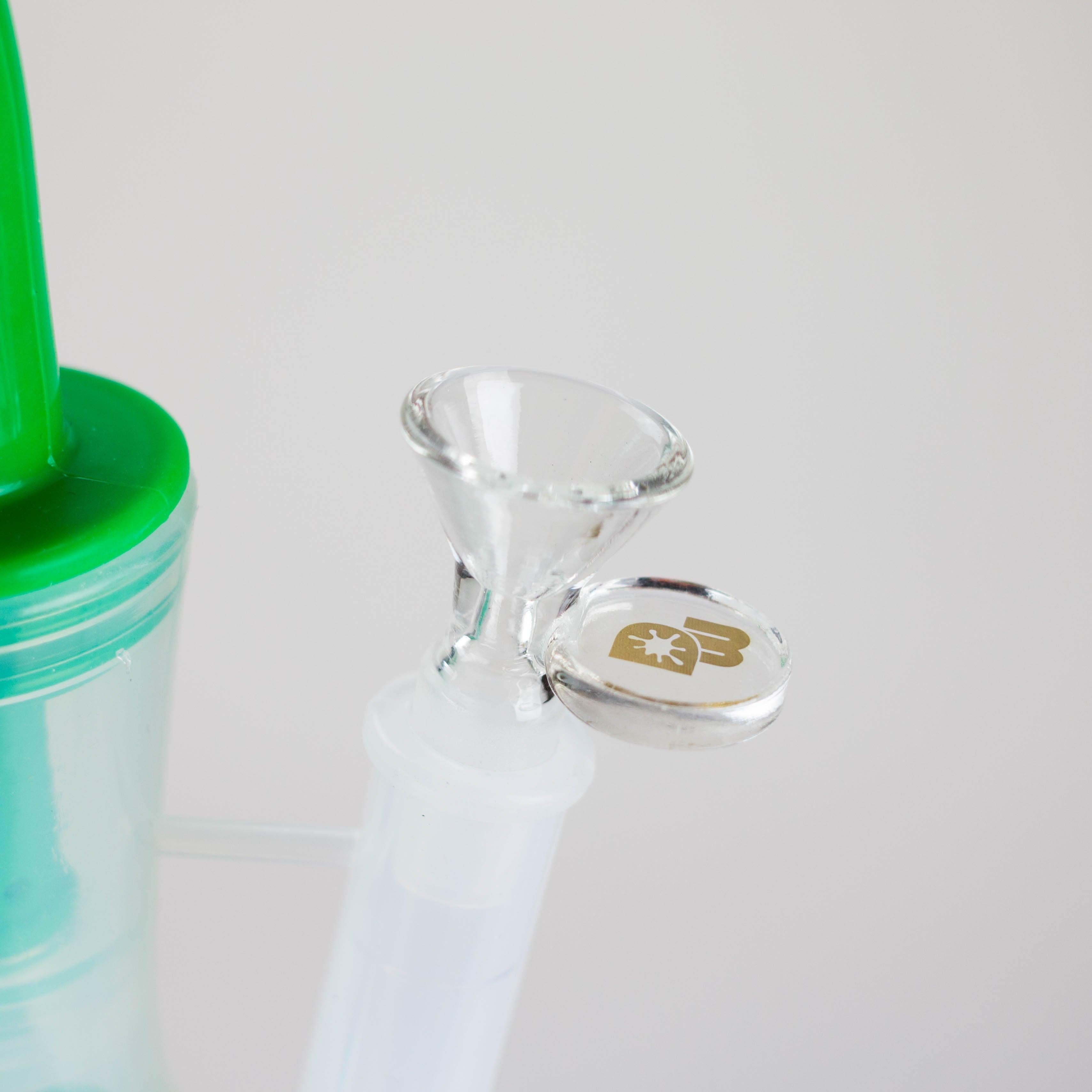 Dabware | Silicone Bubbler Platinum 10" Double Perc (Green)
