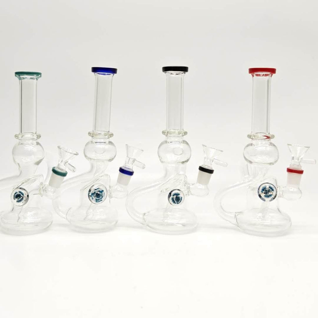 8" Recycler Water Bong-Assorted Color