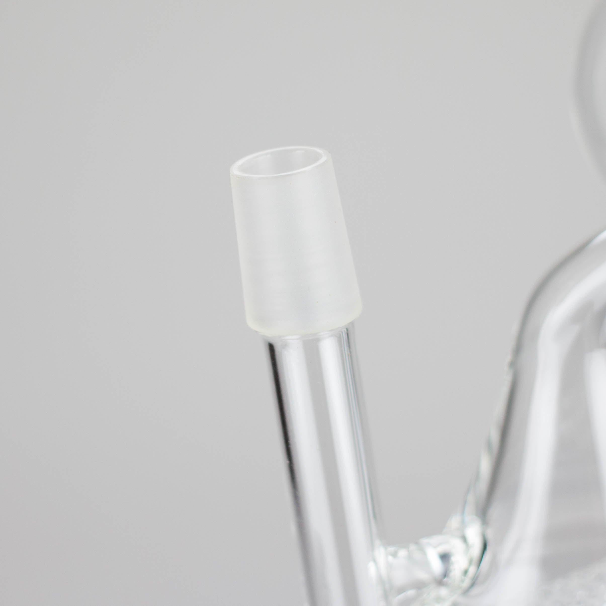 Pure Glass | 8" Infinity Recycler 2 - Flower and Dab