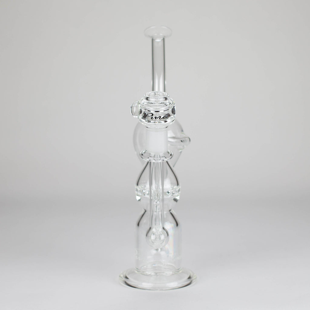 Pure Glass | 12" Infinity Recycler - Flower and Dab